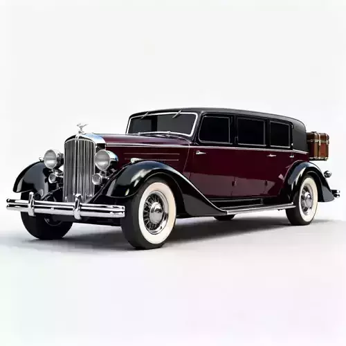 Realistic 30s Ultra Luxury Limousine 3d model