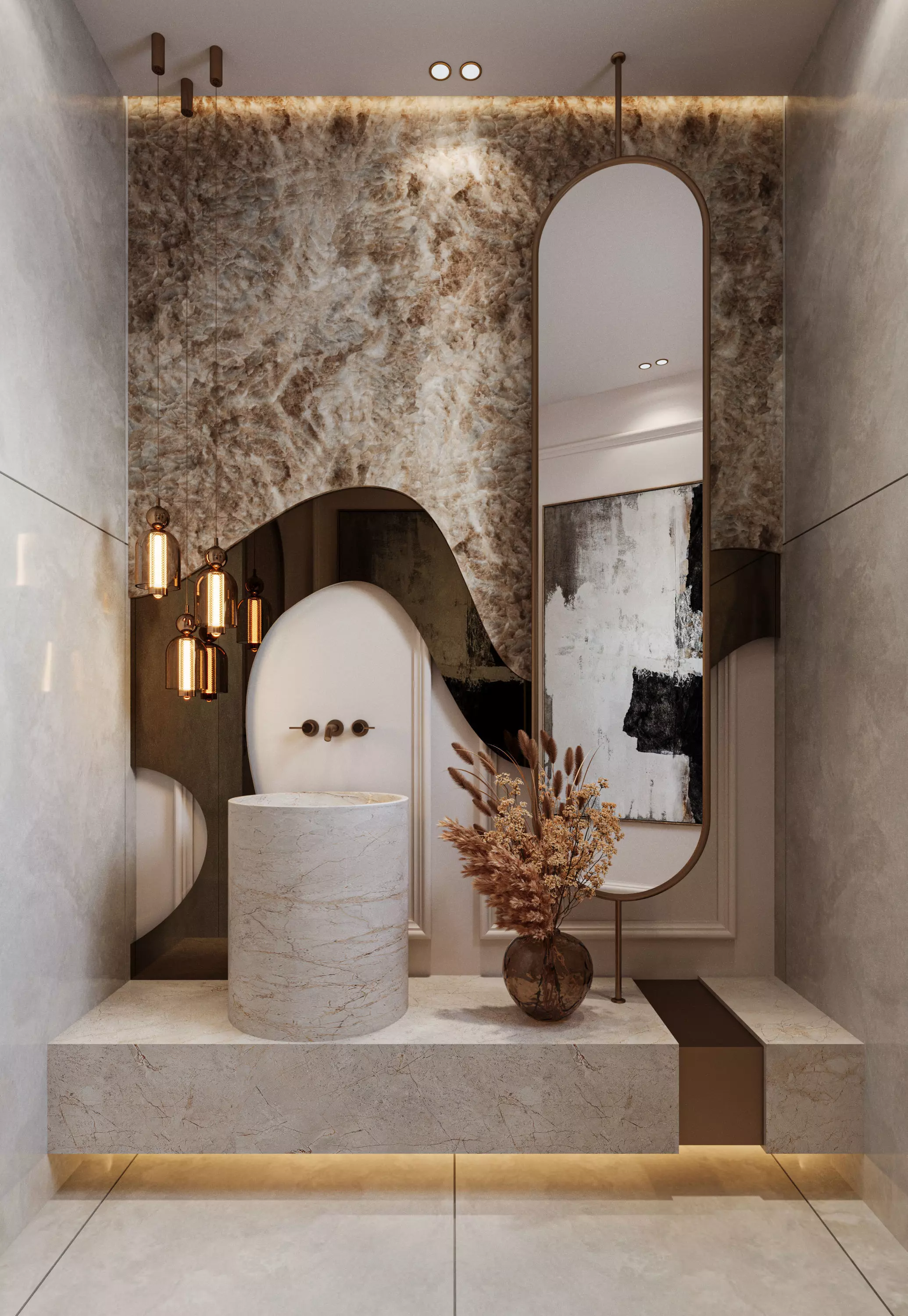 Luxury Bathroom Interior - Render Ready Scene 3D model