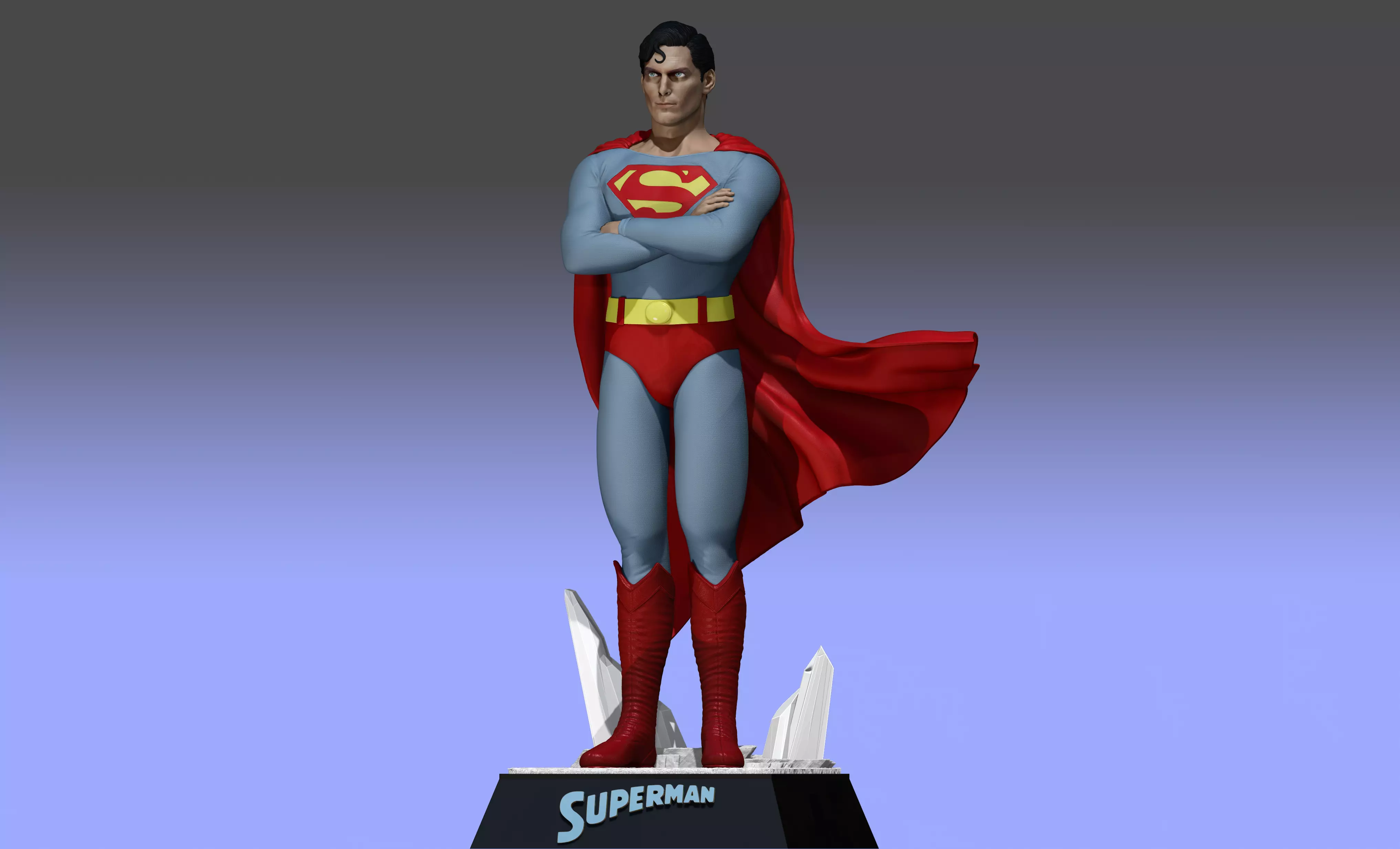 Superman Christopher Reeve 1978 3D print model