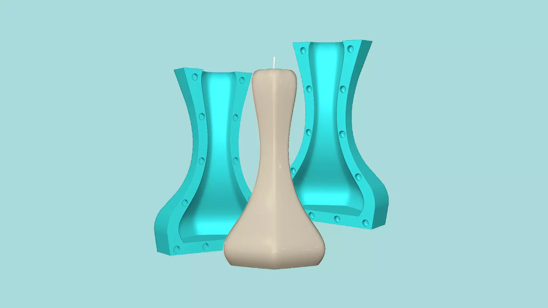 Candle Mold A19 - Molding Maker Wick Template 3D model 3D printable ...