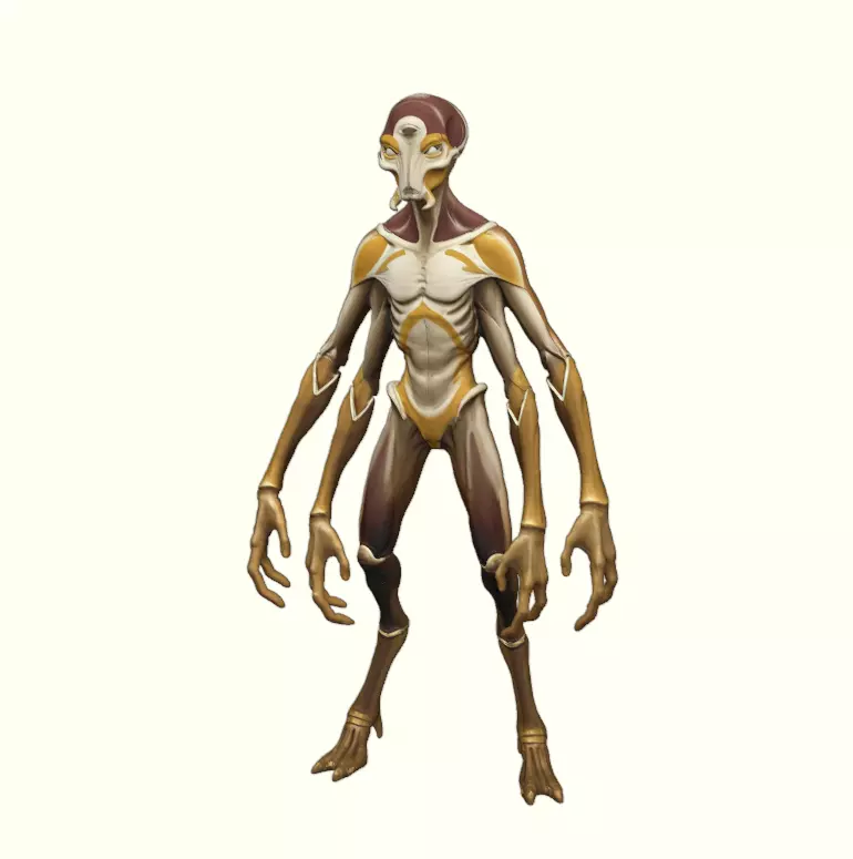 Four-Armed Voidwalker- Alien Sentinel Free 3D print model