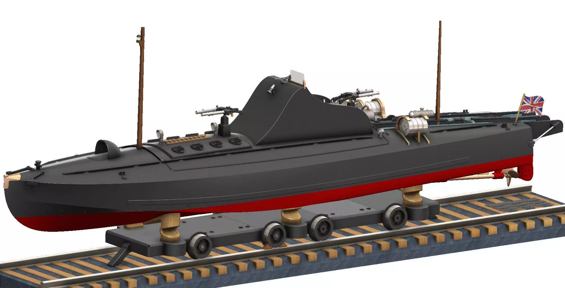 Thornycroft 55ft Coastal Motor Boat 3D print model