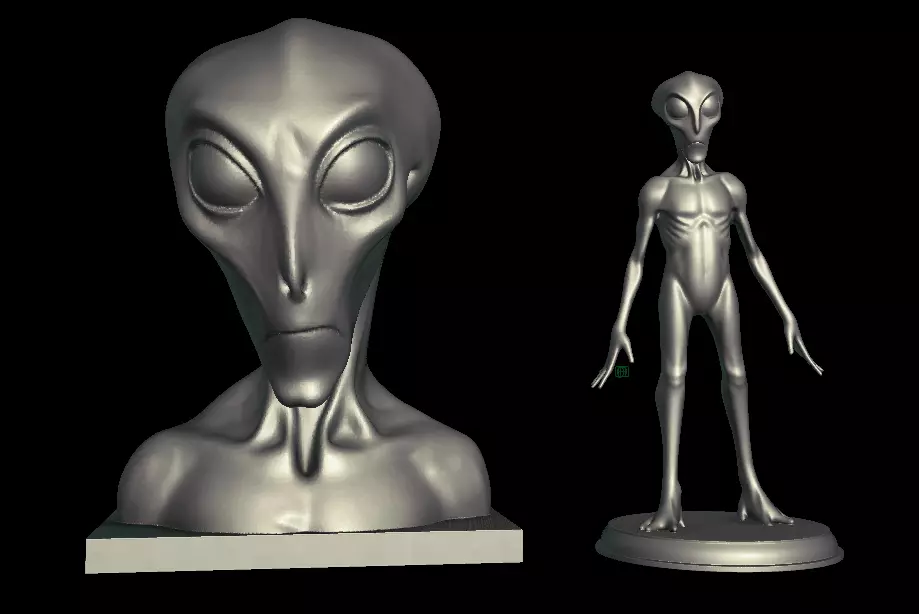 Roswell Museum alien 3D print model