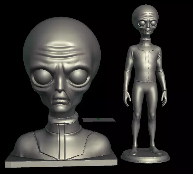 Skinny bob Alien 3D print model