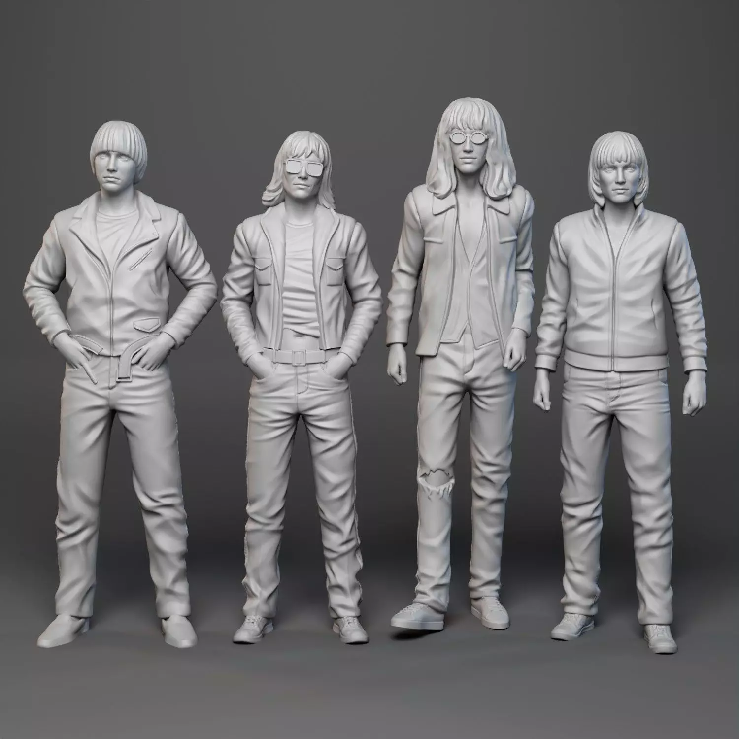 The Ramones - Punk Rock 3D print model