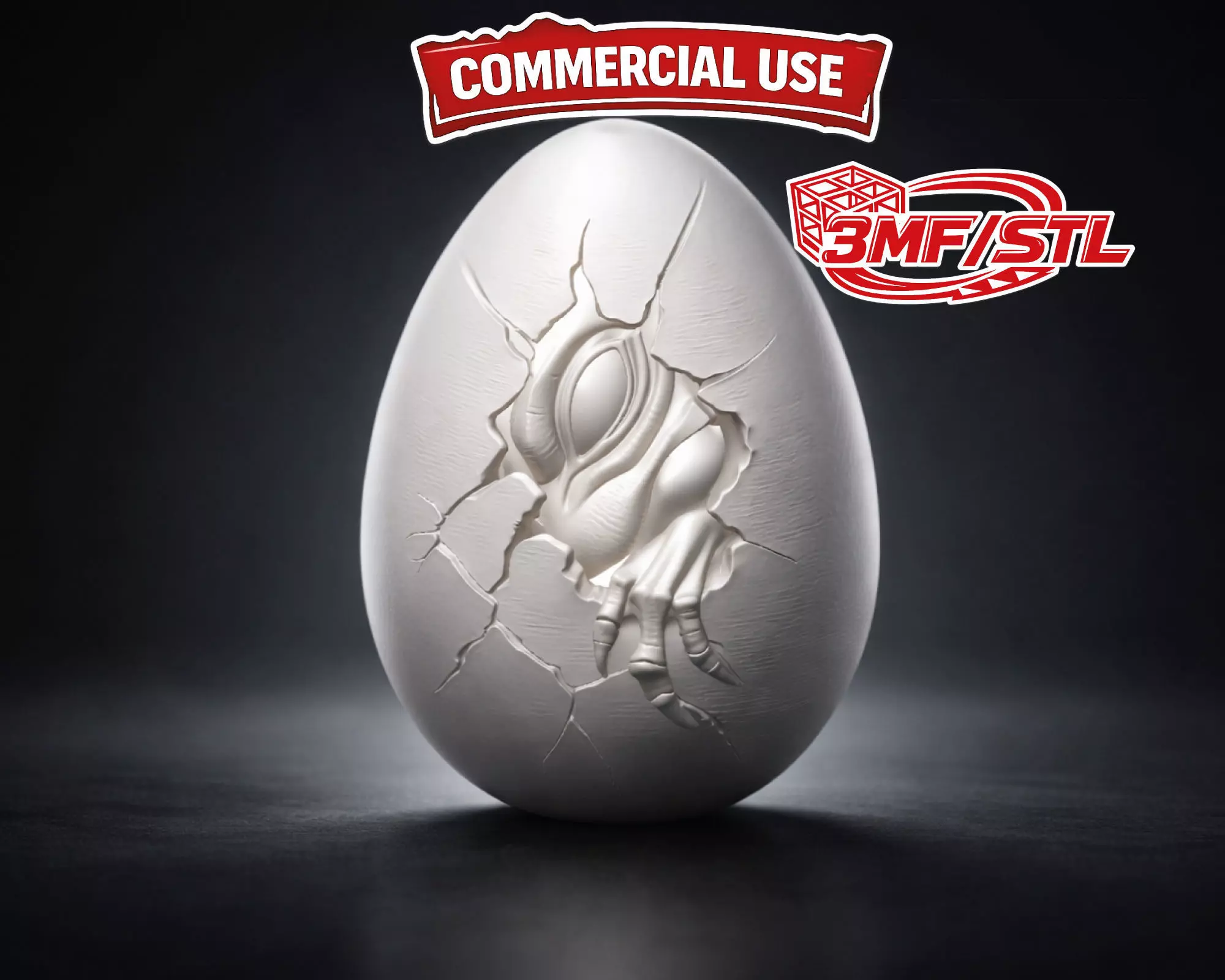 Dragon Hatchling Easter Egg Fantasy Creature 3D print model