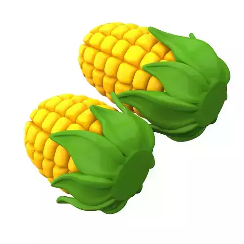 Cute Corn Cartoon Style 3D print model 4
