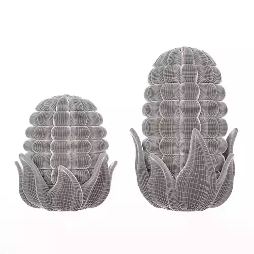 Cute Corn Cartoon Style 3D print model 7