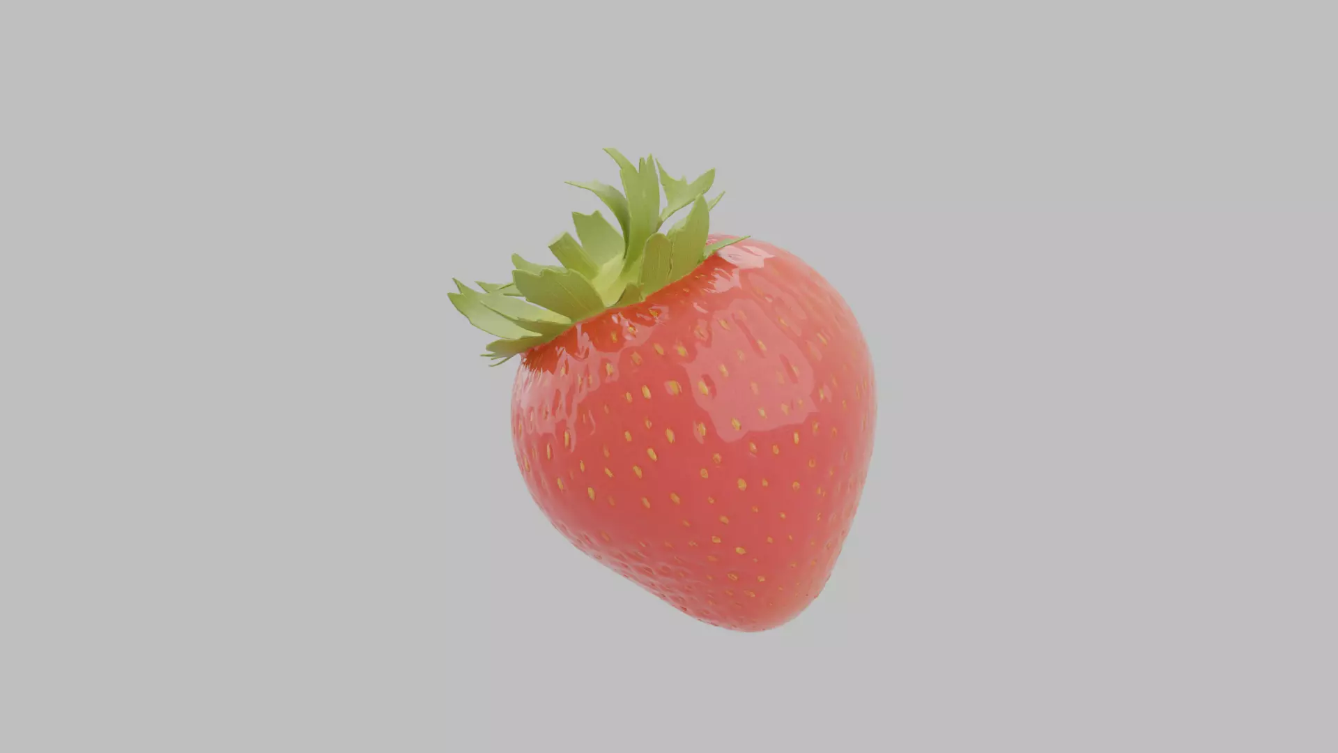 Strawberry - High Quality 3D Model Low-poly 3D model
