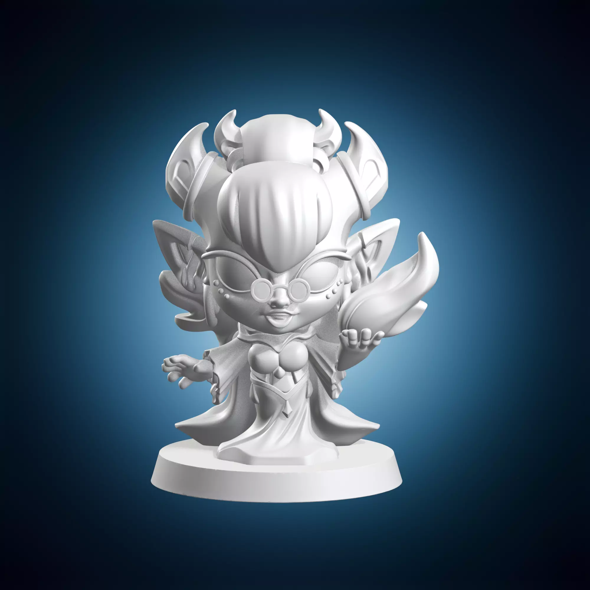 Chibi Female Dwarf Fighter 3D print model