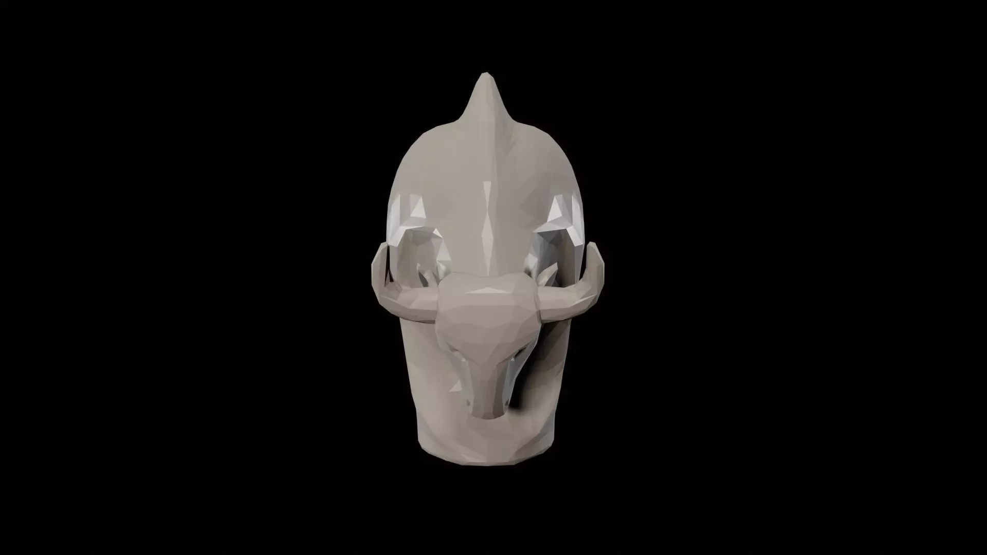Bull Figurine 45mm Solid 3D Print Ready ST 3D print model