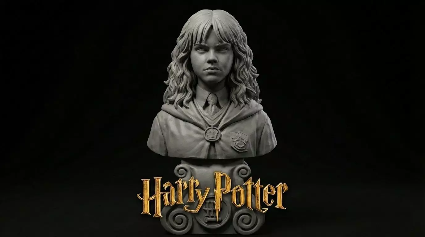 Bust Hermione Granger Harry Potter 3D print model