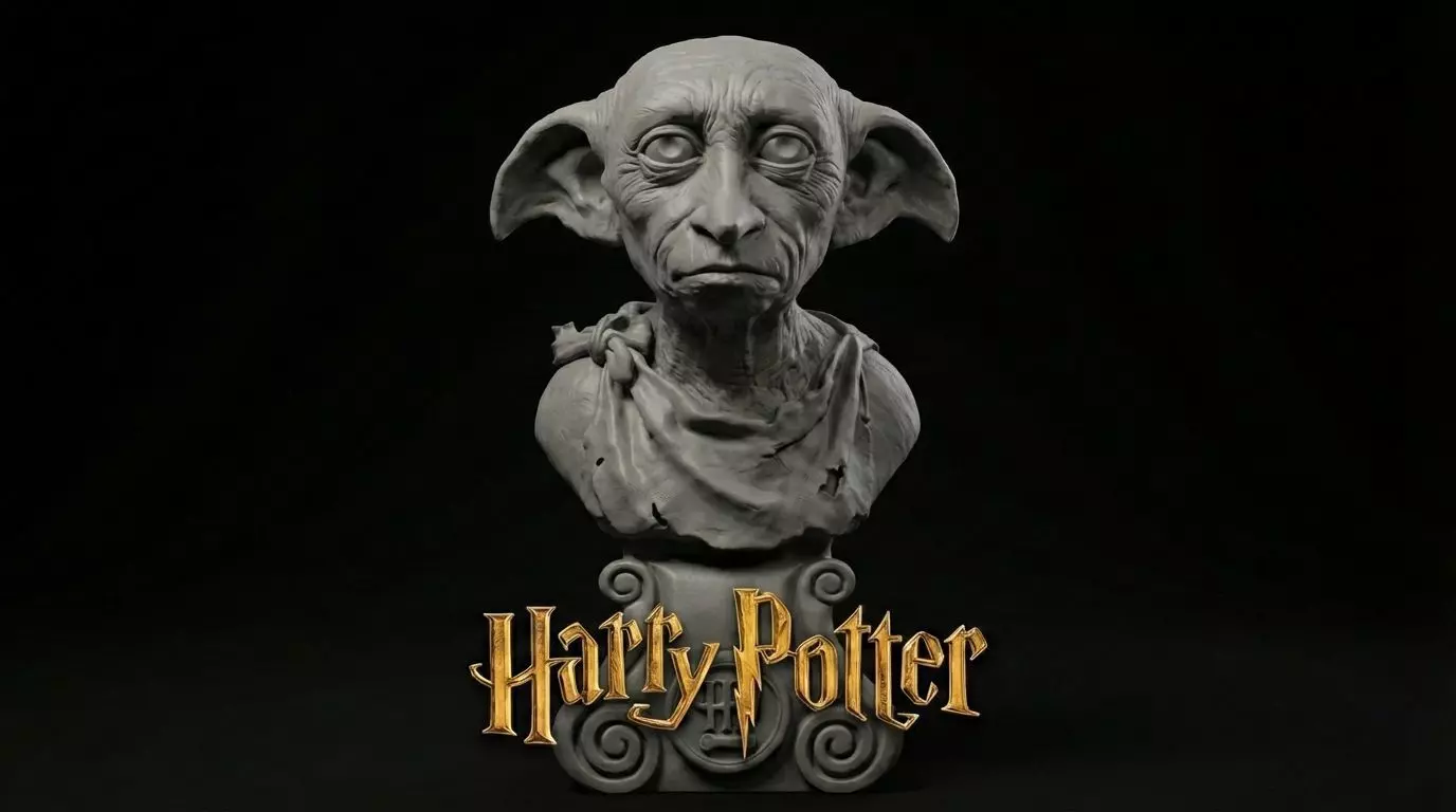 Bust Dobby Harry Potter 3D print model