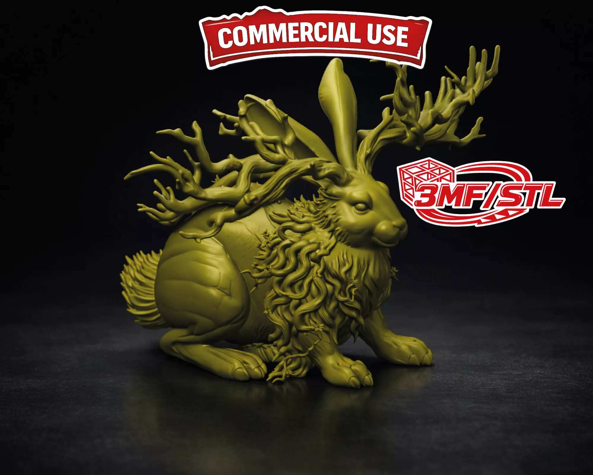 Enchanted Forest Bunny Easter Egg 3D print model