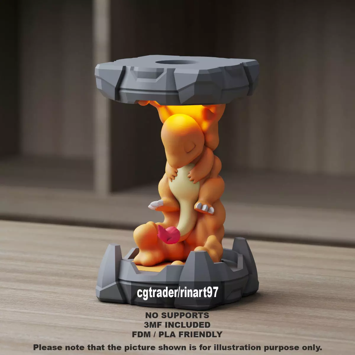Charmander in the Clone Lab 3D print model