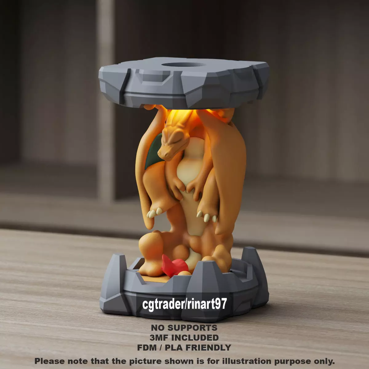 Charizard in the Clone Lab 3D print model