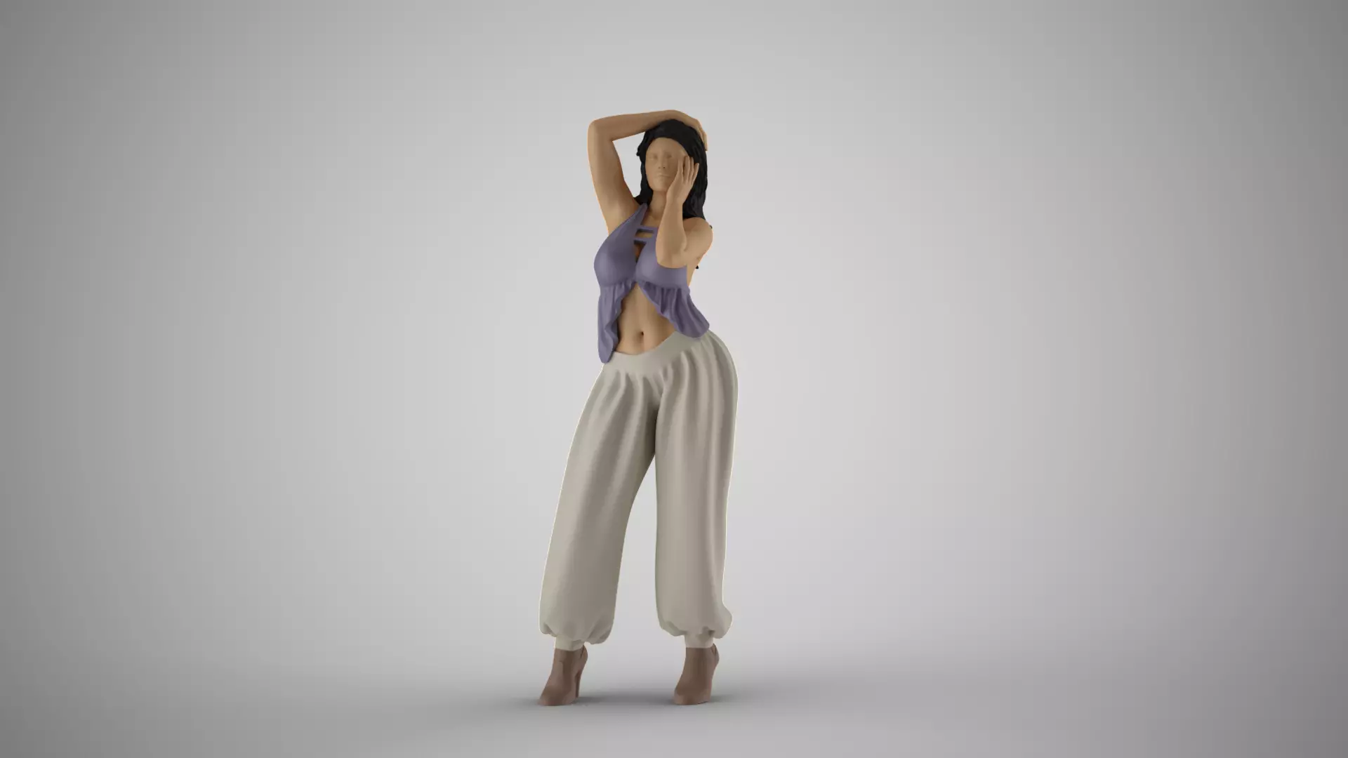 Desert Wind Woman 3D print model