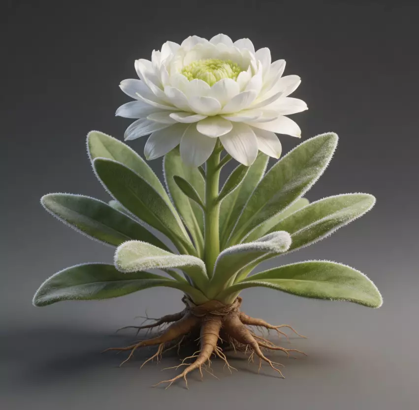 Herbal Identification - Snow Lotus 3 3D model