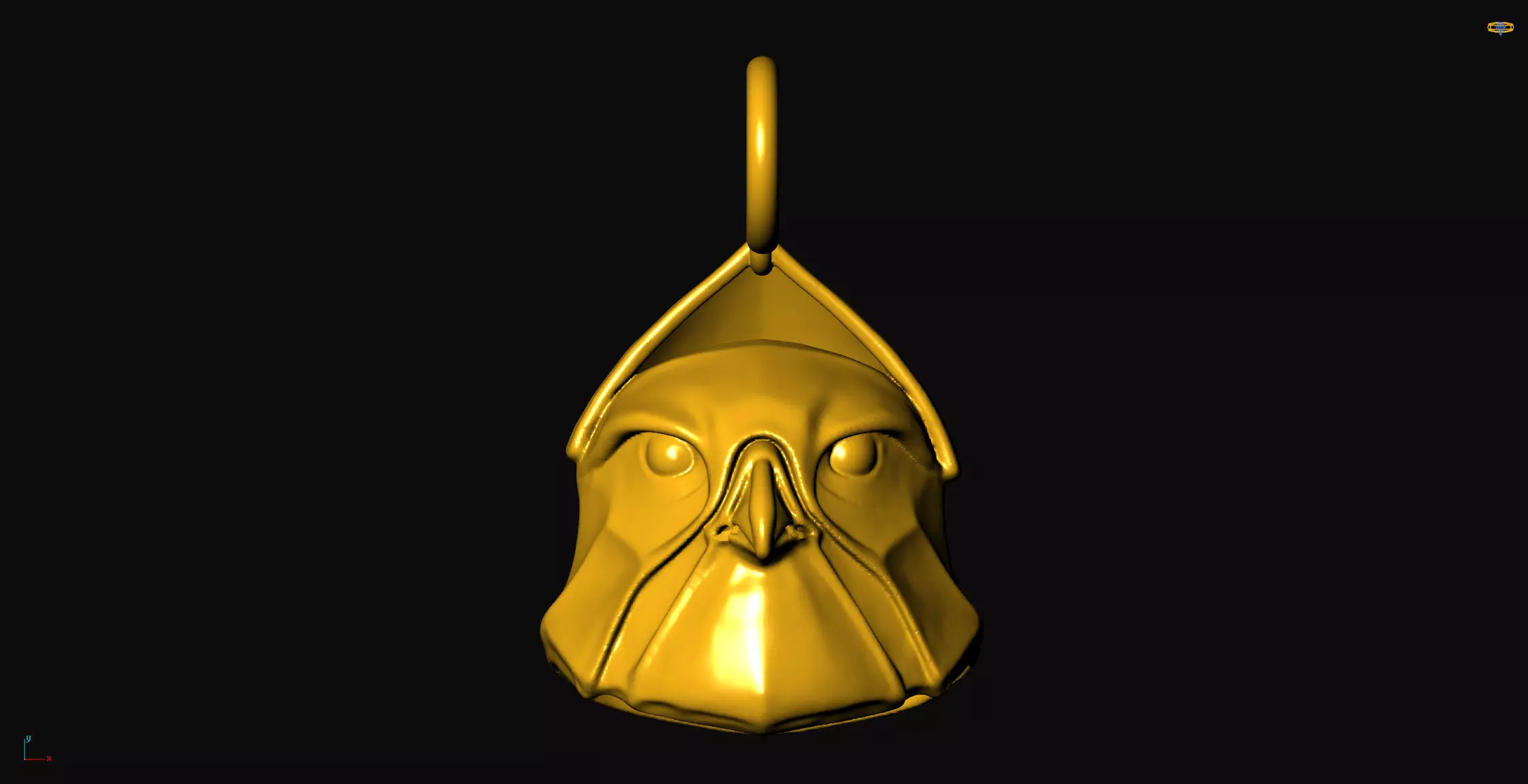 The creature pendant charms - one inch pendant Free 3D print model