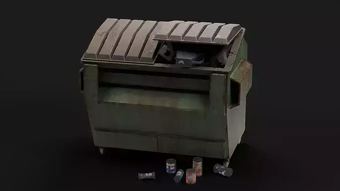 Rusty Garbage Dumpster