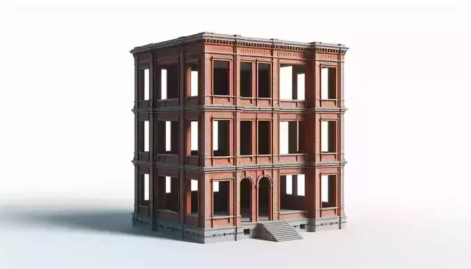 Abandoned Buildings STL 3D Model Set 3D model 3D printable | CGTrader