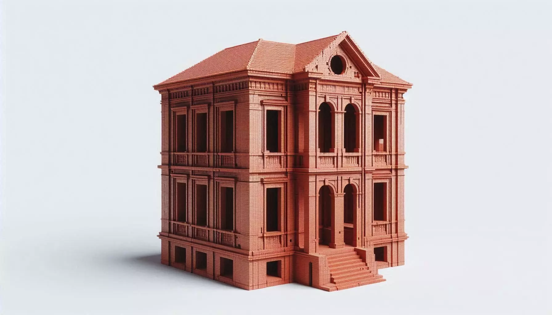 Abandoned Buildings STL 3D Model Set 3D print model