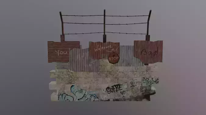 Apocalyptic Fence Wall - Vol 01