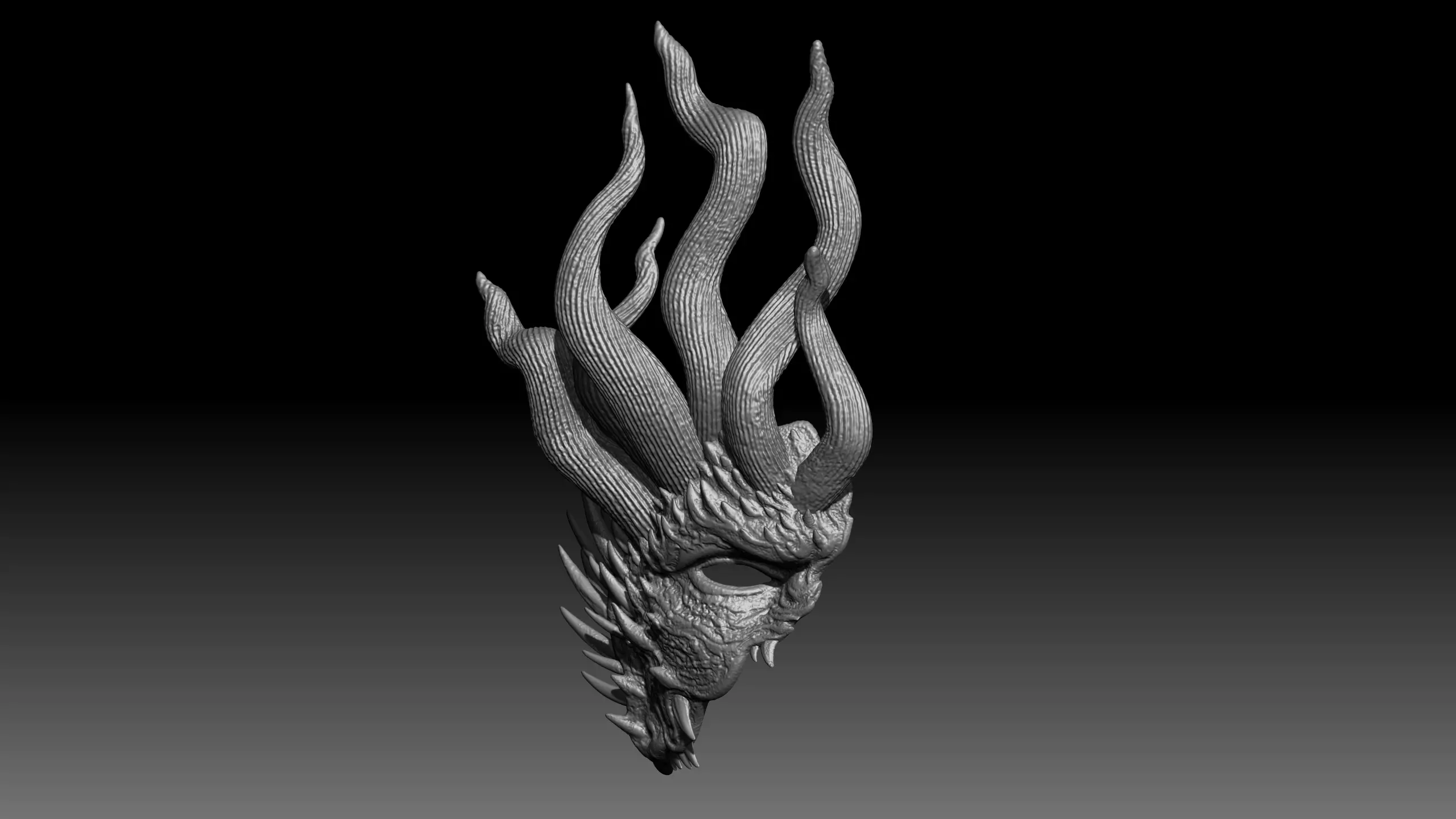 Non-Pure Broken Mask - Black Myth Wukong headgear 3D print model