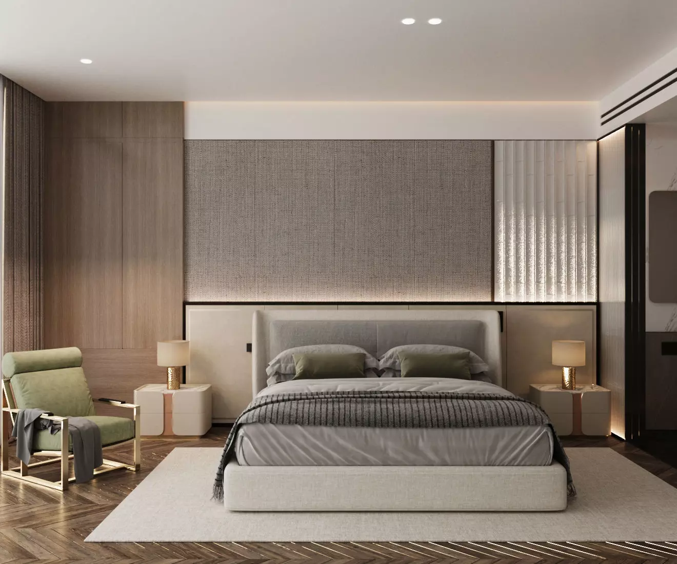 Hotel guest room 3D model