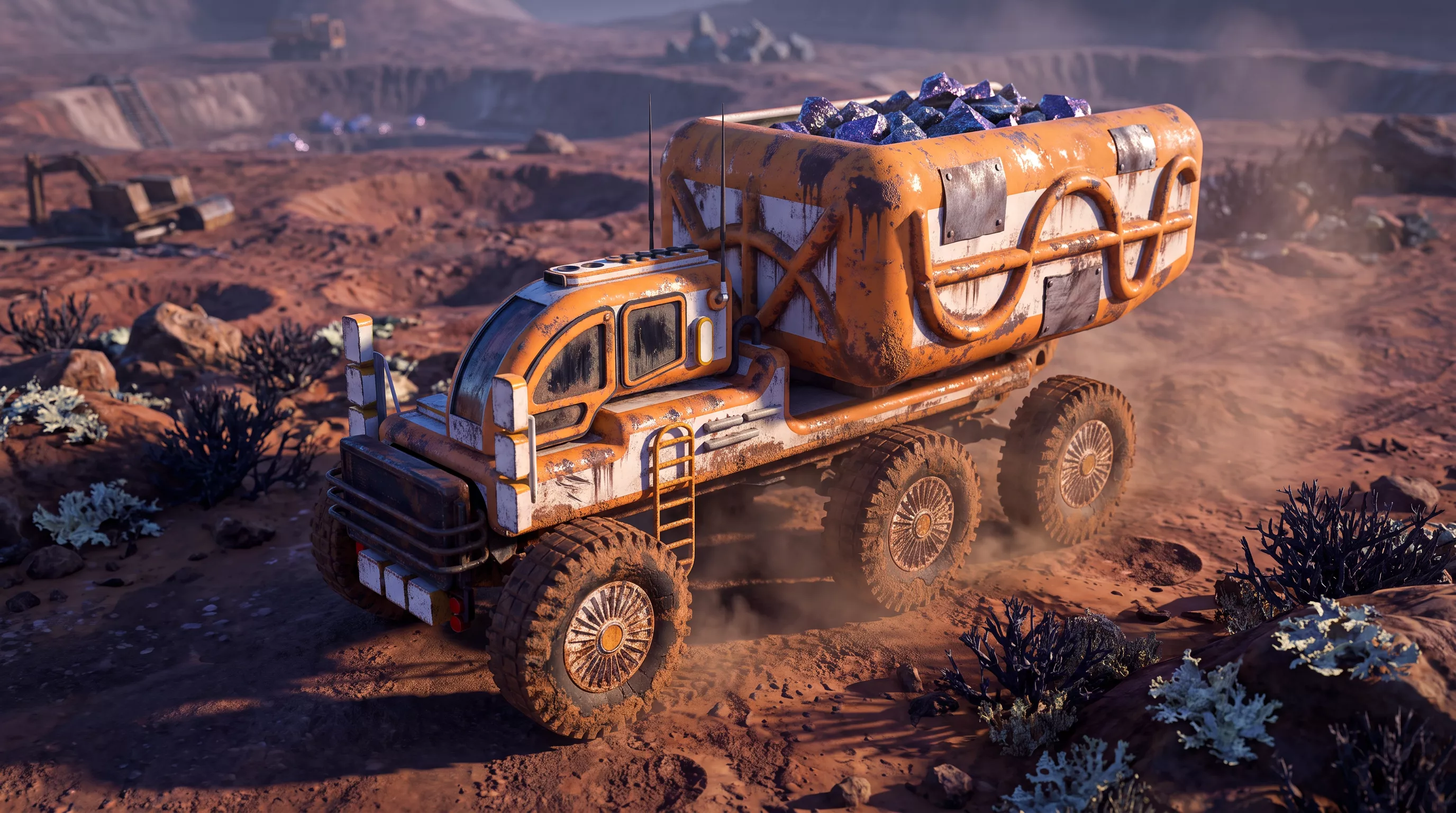 Heavy-Duty Planetary Exploration Vehicle 3D Printable Model 3D print model