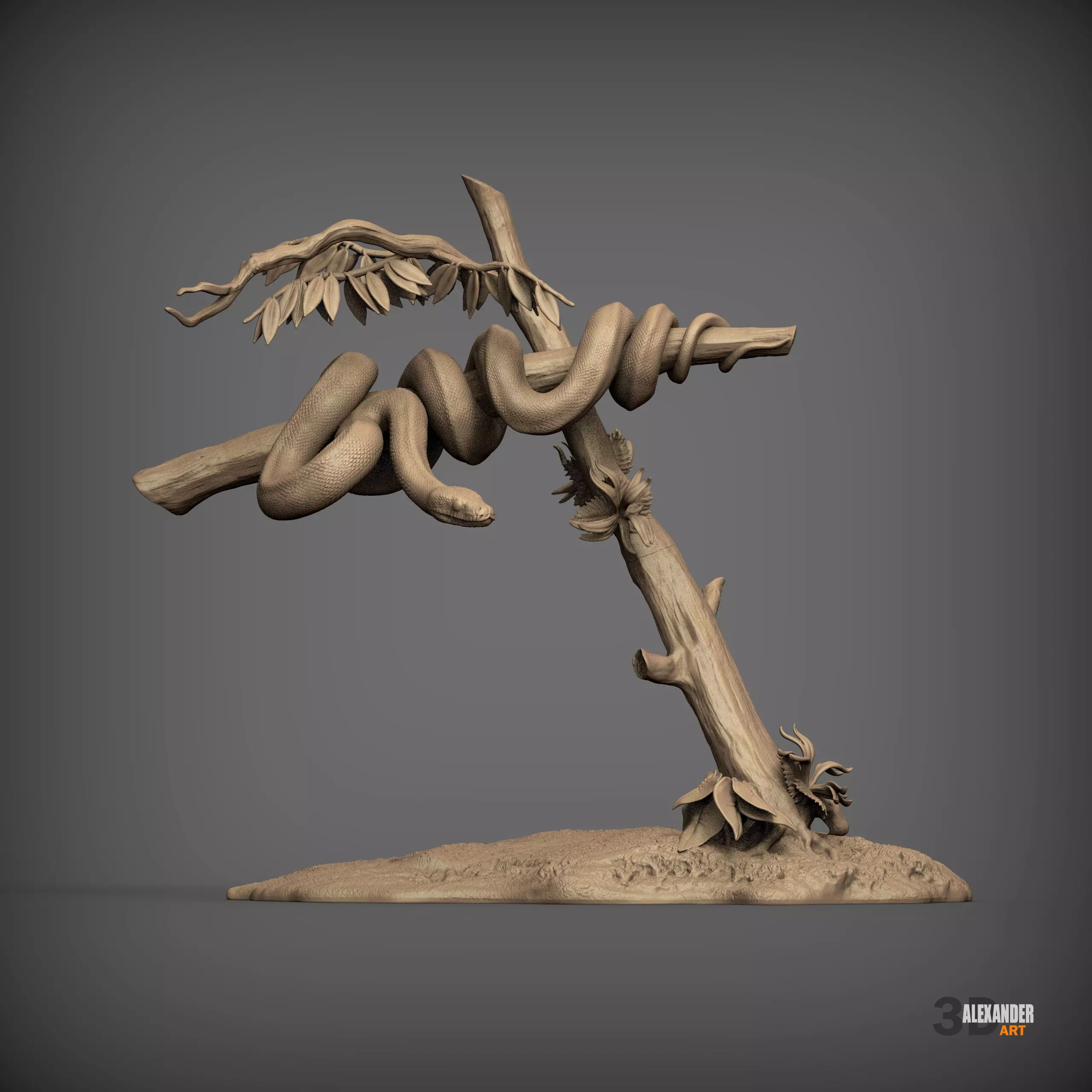 carpet python 3D print model