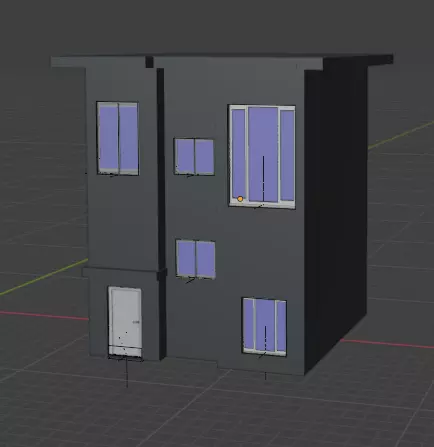 Low Poly House Exterior Free 3D model