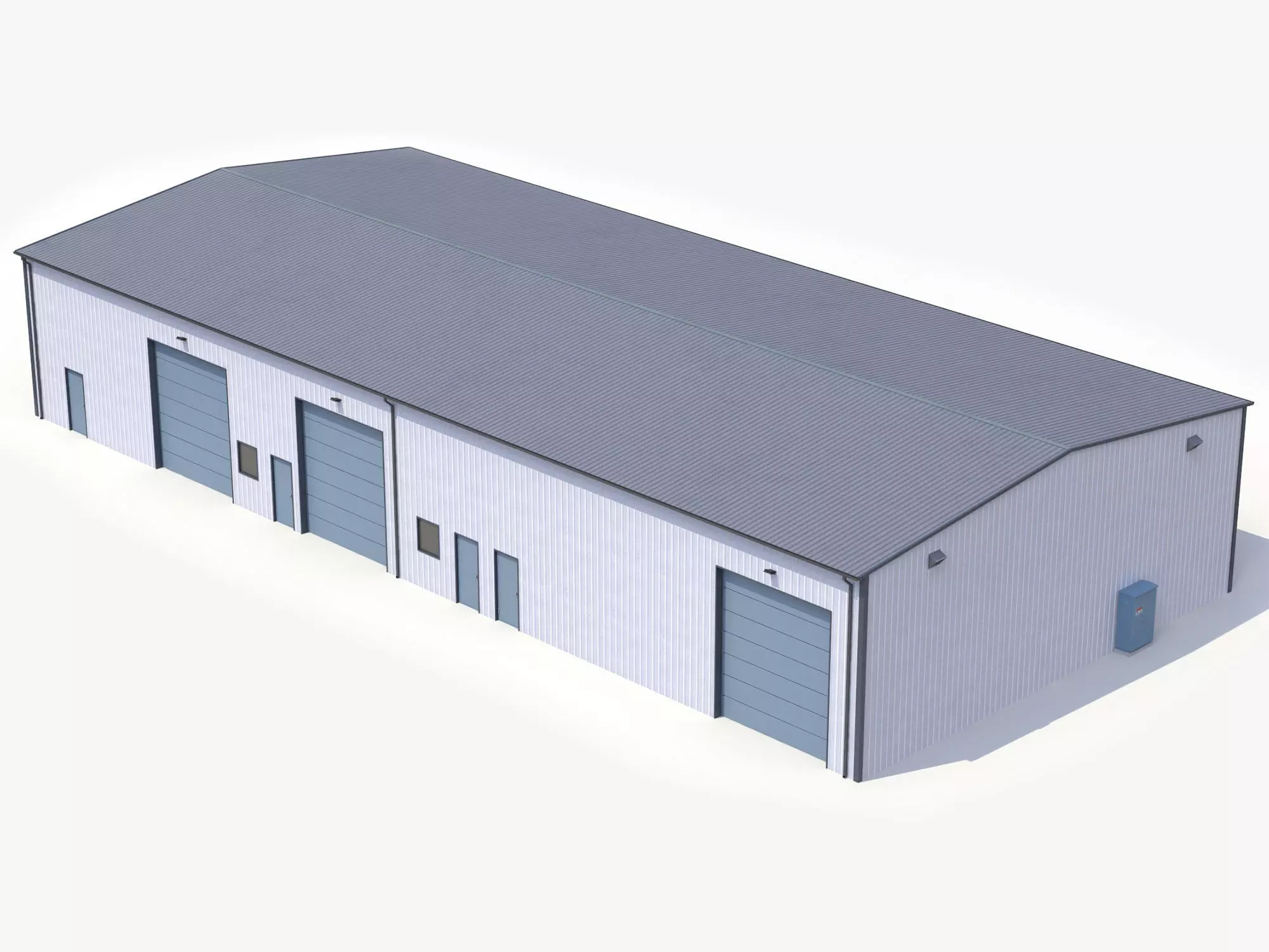 Industrial Building 50 PBR Low-poly 3D model