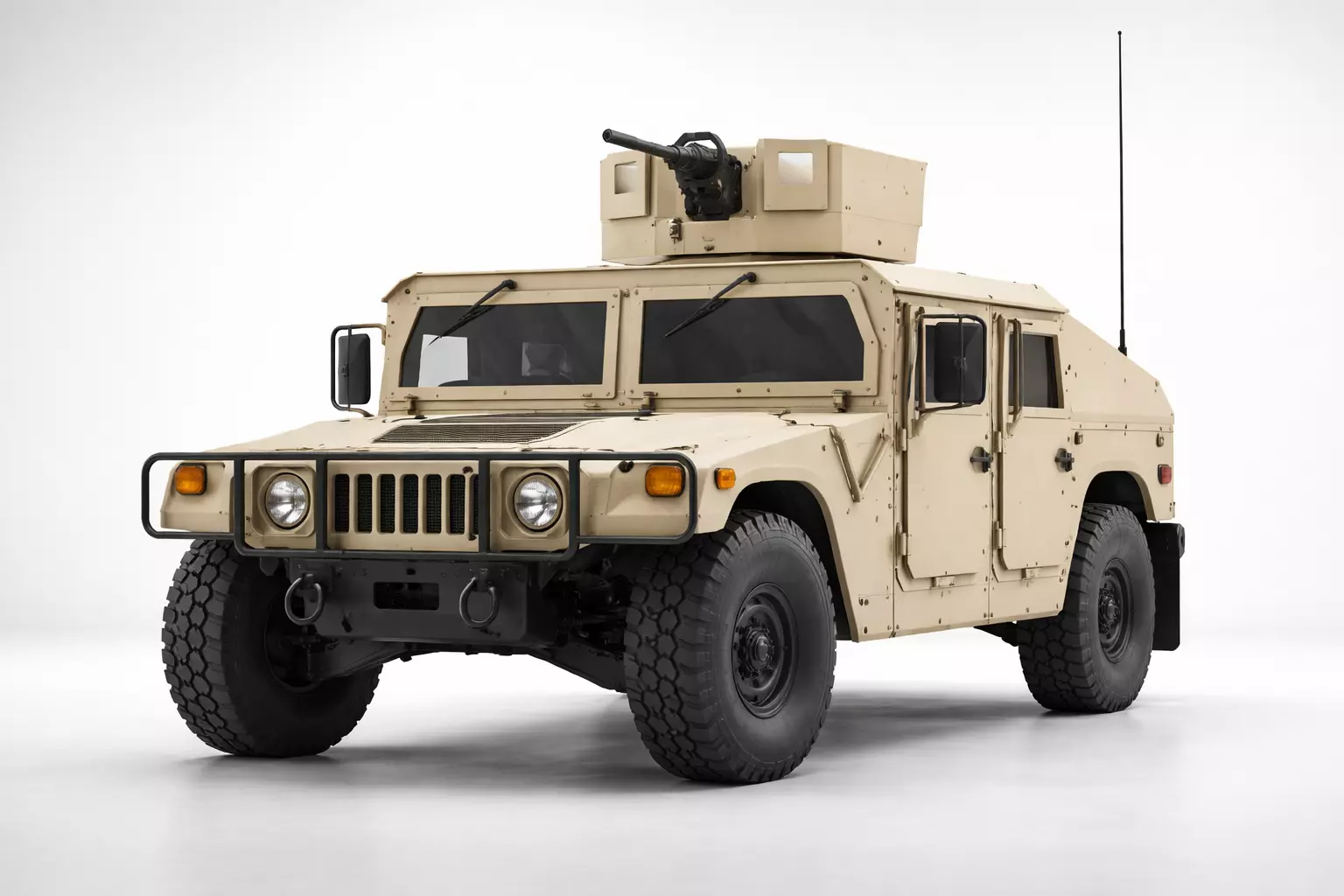 Humvee Low Poly Military Jeep Off Road Tactical Vehicle Low-poly 3D model