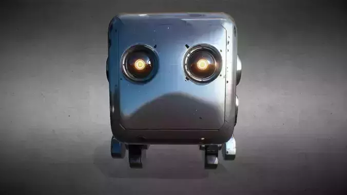 Cube Robot Free 3D model