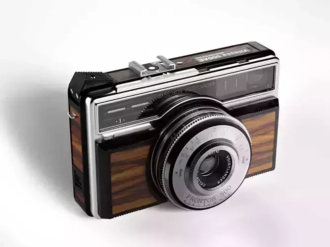 Zeisss Ikon Voigtlnder Vitessa 500 AE Wood Camera 3D model