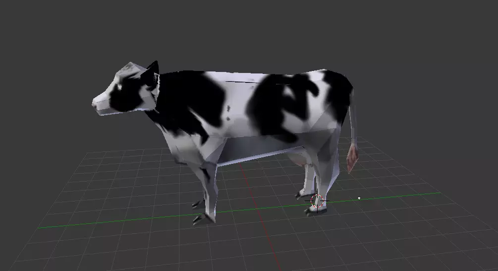 PS1 Low-Poly Dancing Cow Meme Low-poly 3D model