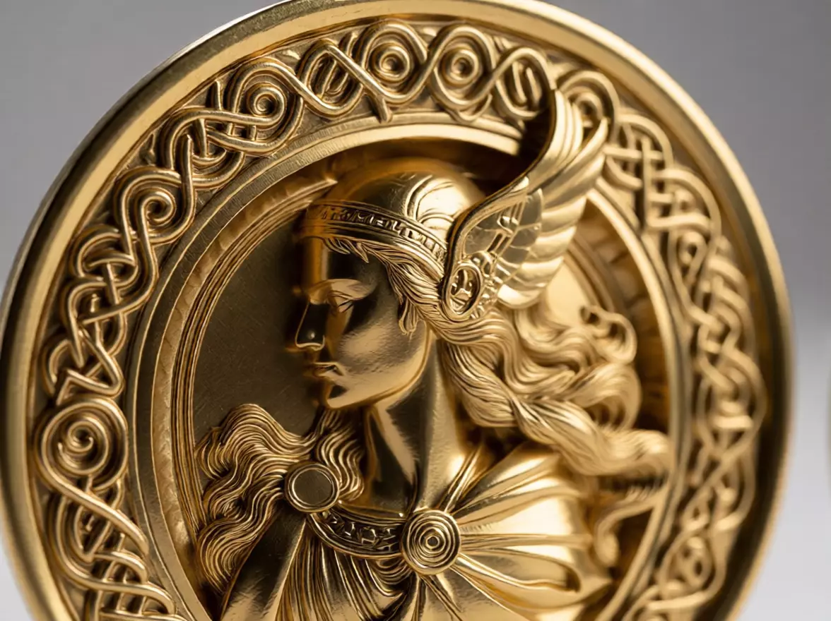 Celtic Valkyrie Warrior Pendant 3D print model