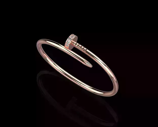 Juste un clou Nail Bracelet 17 Size with Gems N85