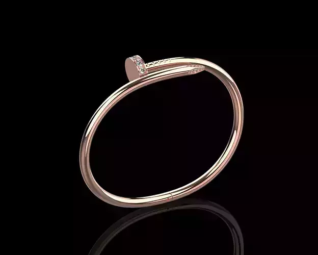 Juste un clou Nail Bracelet 21 Size with Gems N89