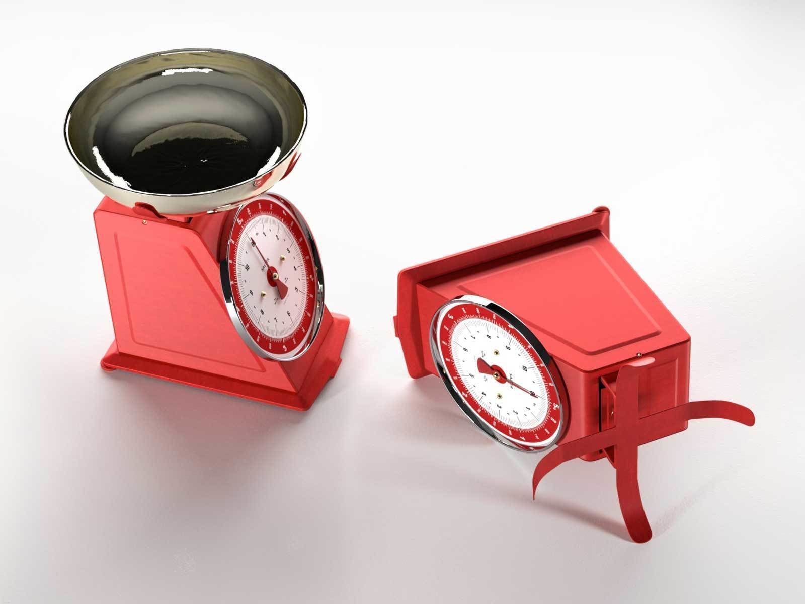 Salter Retro Mechanical Kitchen Scale 3D model_2