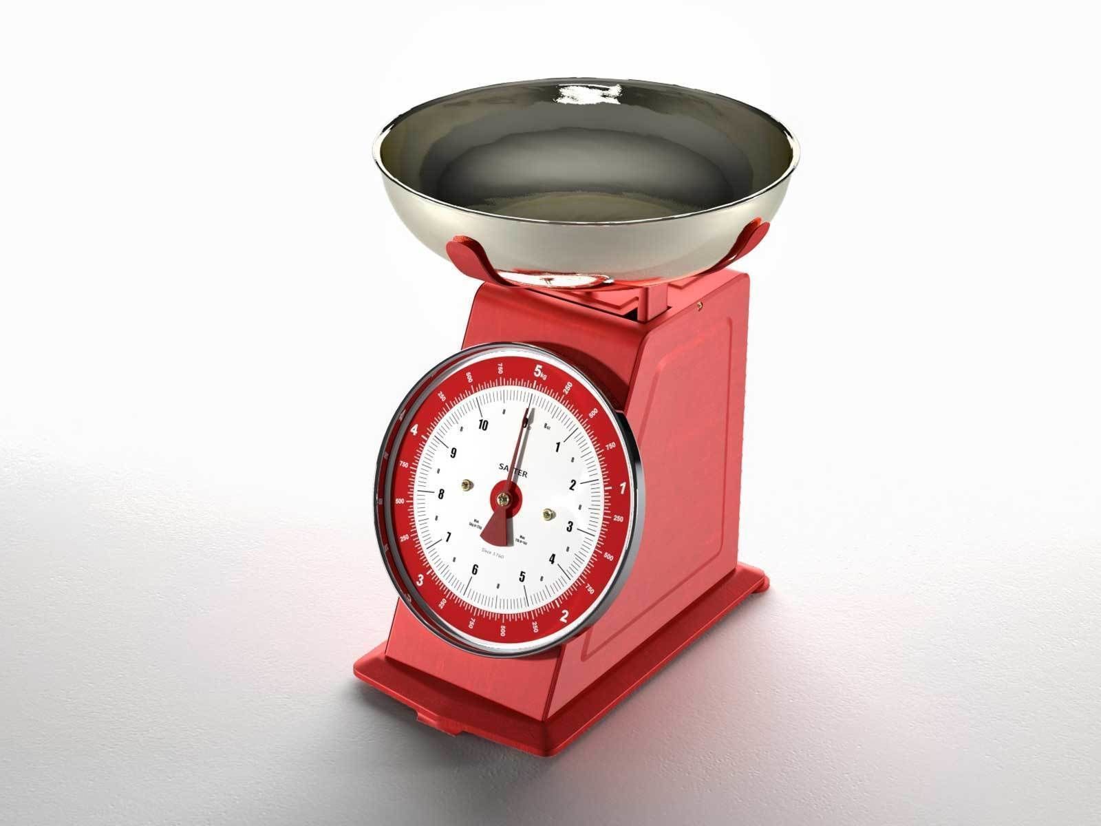 Salter Retro Mechanical Kitchen Scale 3D model_1