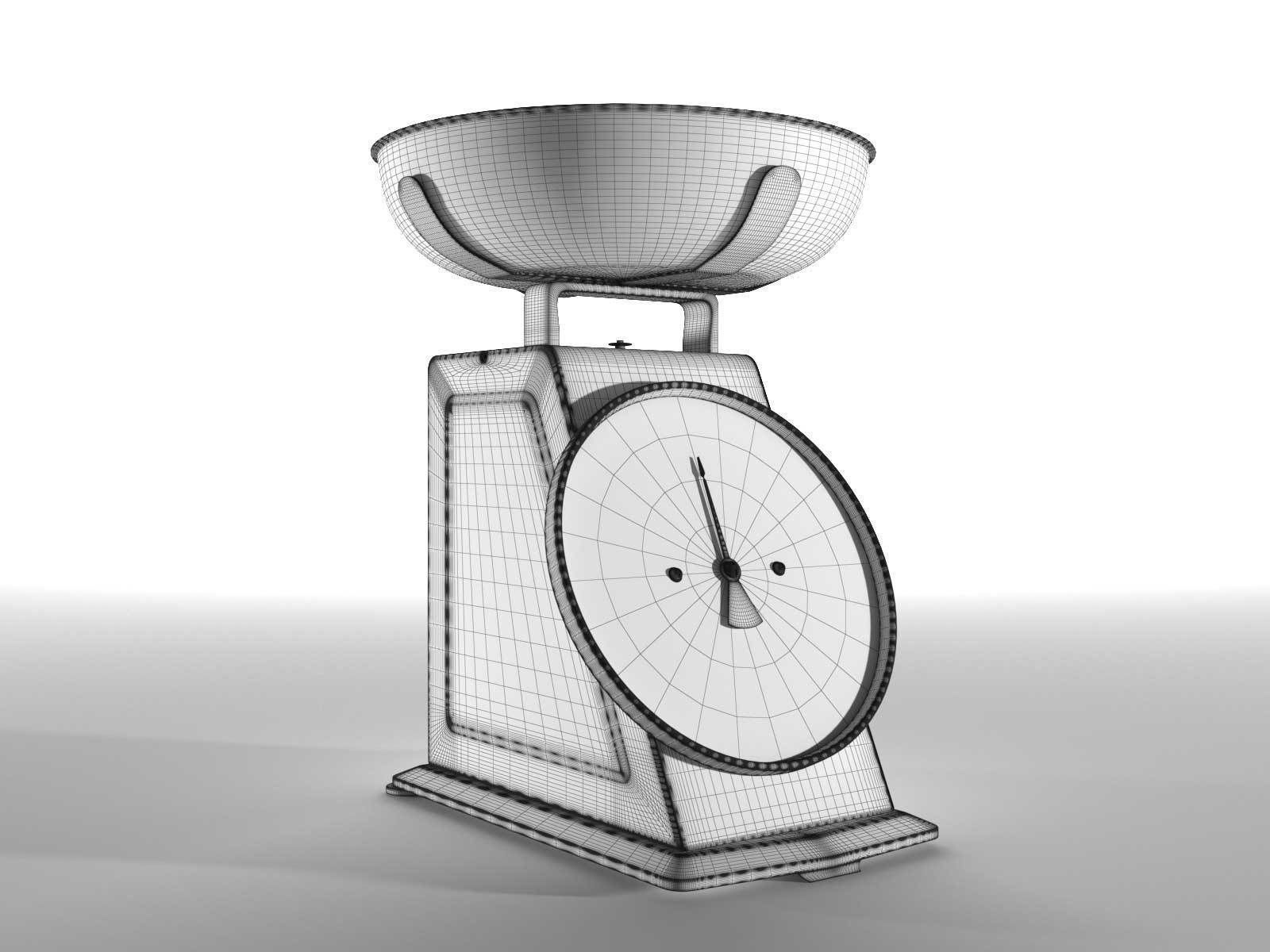 Salter Retro Mechanical Kitchen Scale 3D model_3