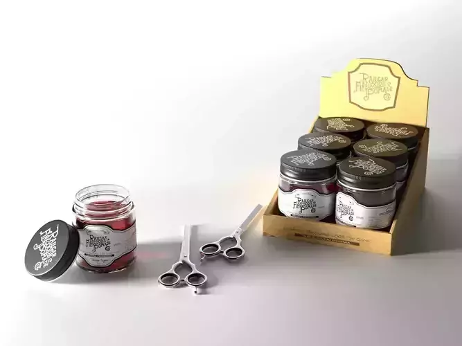 Railcar Pomade Standard Hold on Tray 3D model