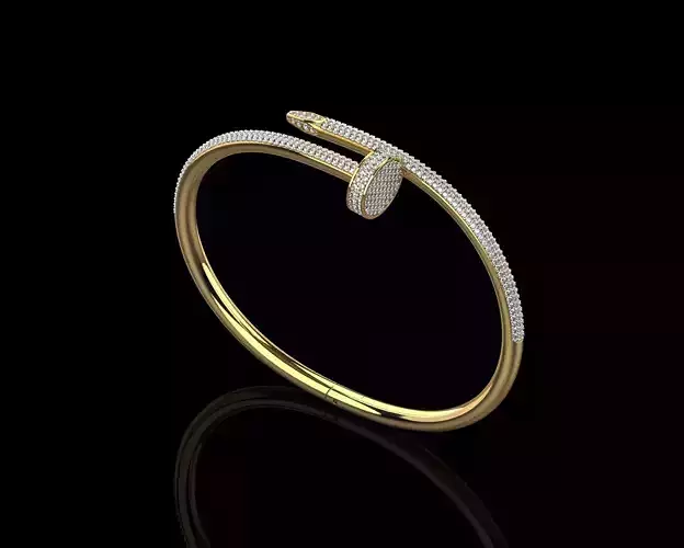 Juste un clou Nail Bracelet 17 Size Full Diamonds N206