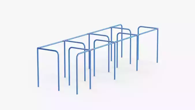 Calisthenics Labyrinth Bars 01 Blue