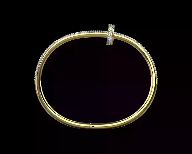 Juste un clou Nail Bracelet 21 Size Full Diamonds N210