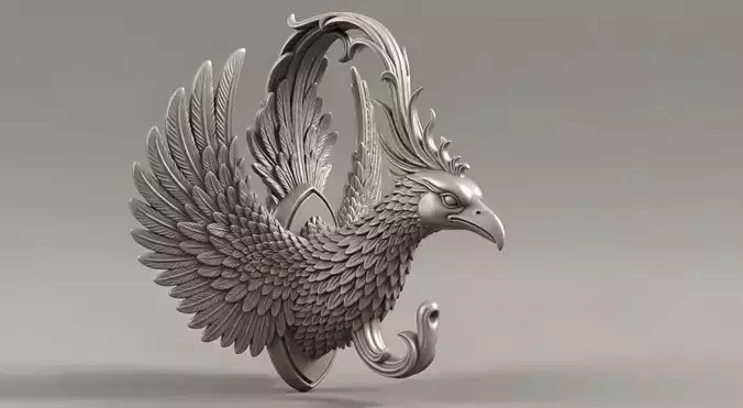 Phoenix Bird Wall Hook