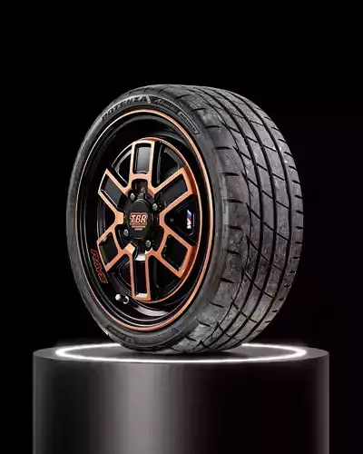 Bridgestone Potenza Adrenalin RE-005 235 35 ZR19 3D model