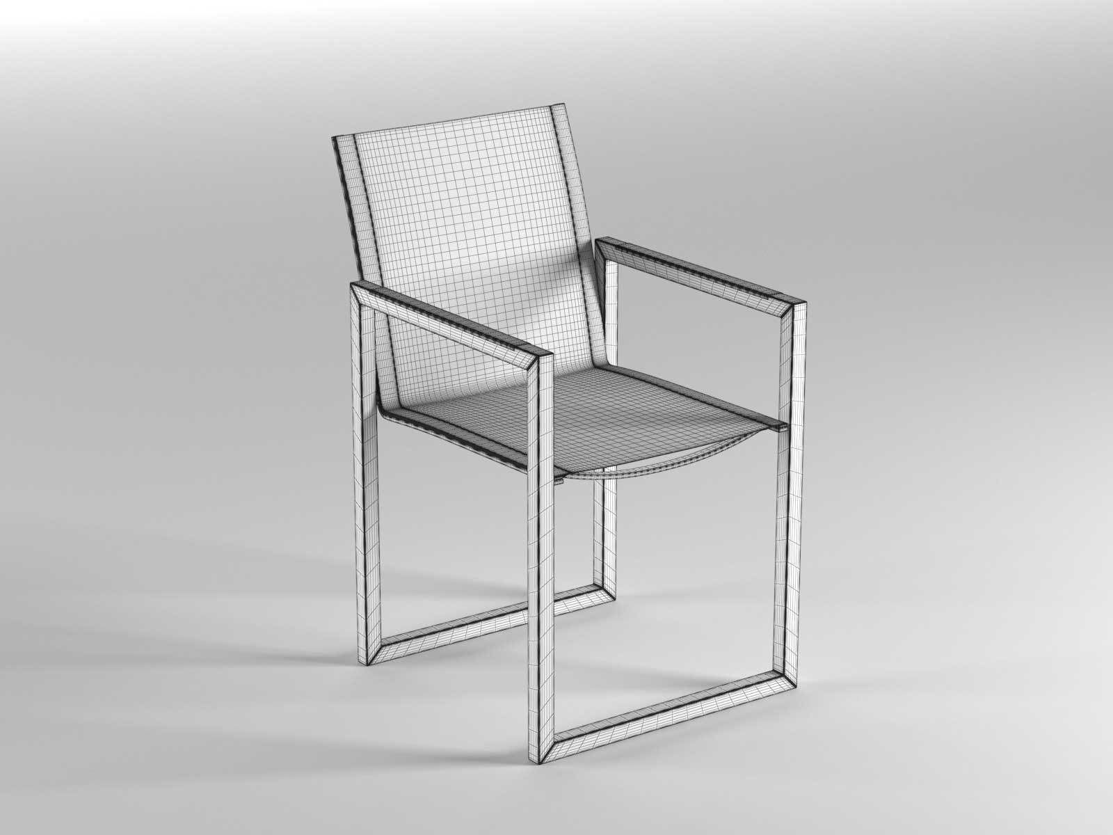 NINIX Table and Chairs 3D model_3